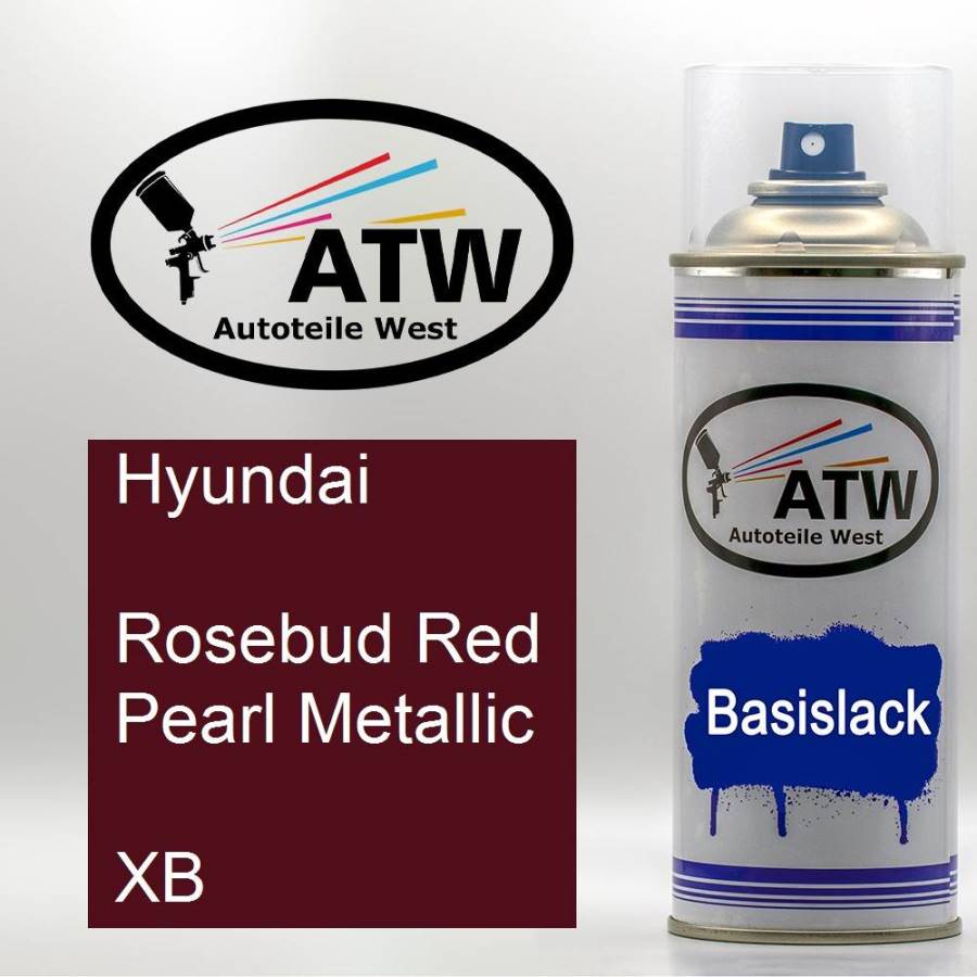 Hyundai, Rosebud Red Pearl Metallic, XB: 400ml Sprühdose, von ATW Autoteile West.